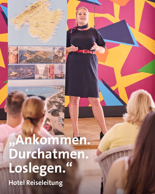 🛎️ Die Koffer stehen im Zimmer, die Sonnenbrille liegt bereit – Zeit für einen ersten Überblick.Beim Begrüßungstreffen geht’s für uns nicht nur um Infos und Abläufe, sondern darum, Orientierung zu geben und Lust auf die nächsten Tage zu machen.�

Welche Ausflüge lohnen sich? Wo gibt’s die besten Strände, die charmantesten Cafés, die stillsten Buchten?

Es bereitet uns große Freude dieses Wissen zu teilen, damit unsere Gäste ihren Urlaub ganz bewusst genießen können. 🤝🌴

alltoursRL alltoursjobs ReiseleitungMitHerz alltours Reiseleitung